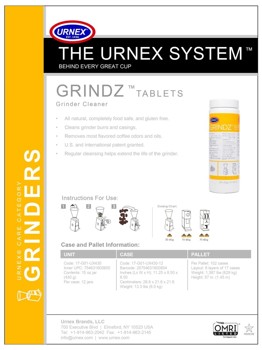 Urnex Grindz Mühlen-Reiniger – 430 g für Standalone-Mühlen