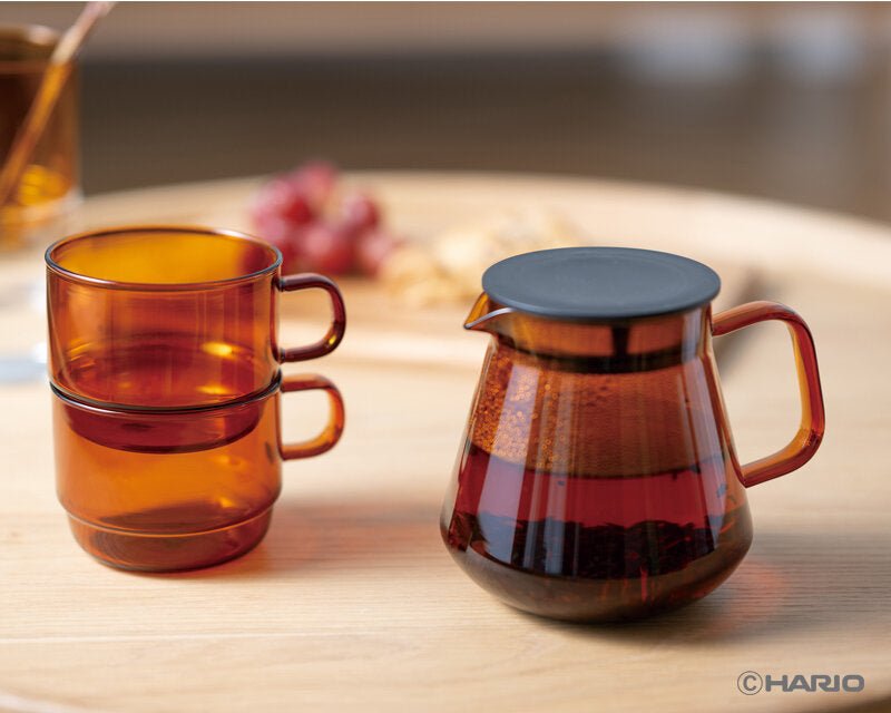 Hario Colors Tee- & Kaffee-Server – 600 ml stilvolle Glas-Karaffe