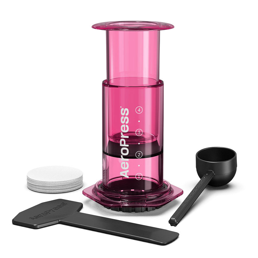 AeroPress Coffee Maker - Clear Pink - Kaffeezubehör