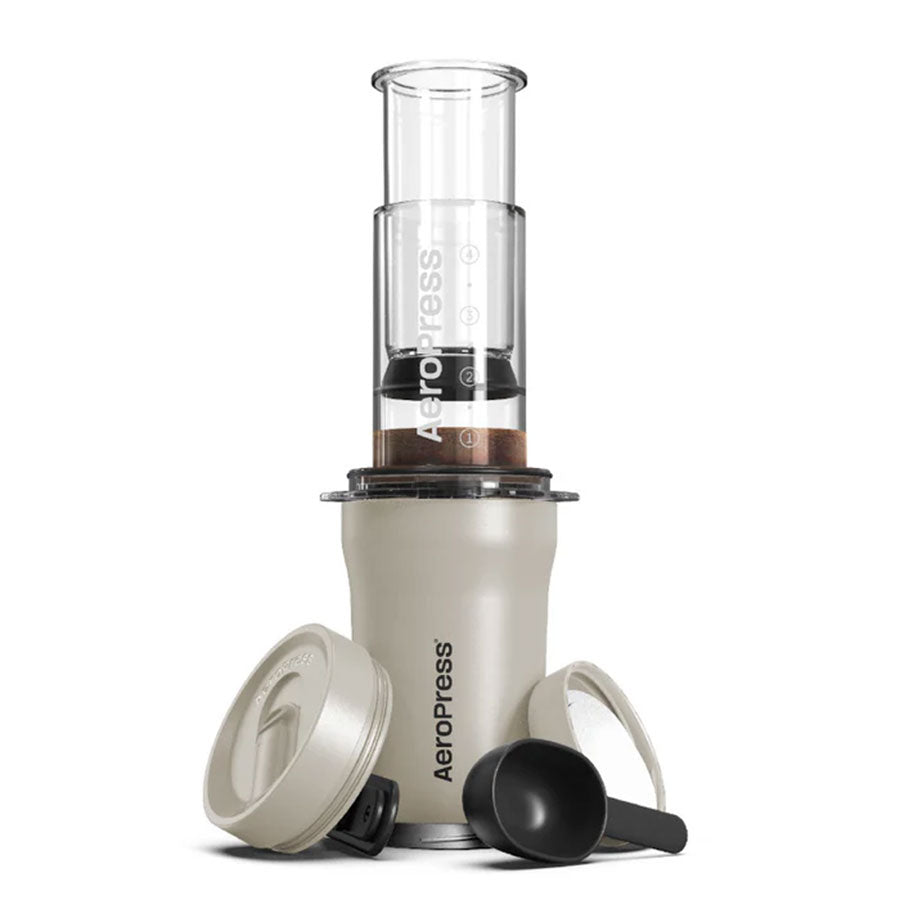 AeroPress Go Plus Travel System - Creme - Kaffeezubehör