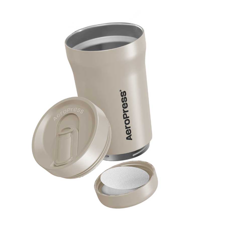 AeroPress Travel Coffee Tumbler - Creme - Kaffeezubehör