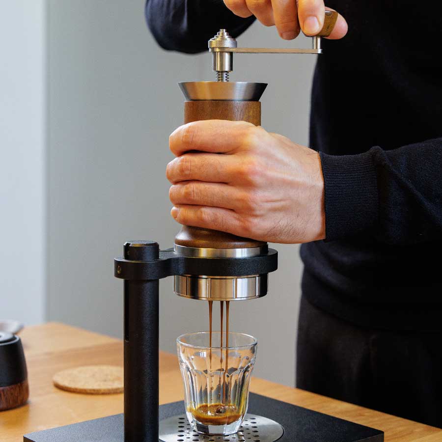Aram Espresso Maker + Steel Support BROWNISH - Kaffeezubehör