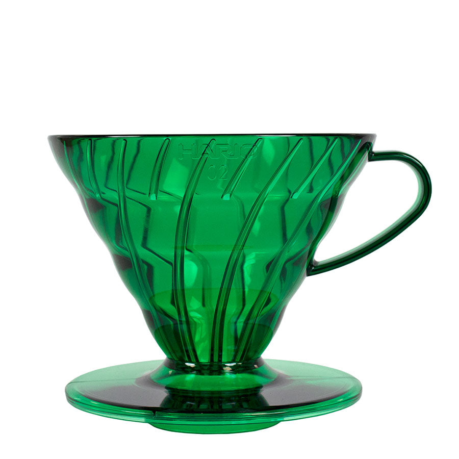 Hario V60 Coffee Dripper 02 inkl. 40 Filterpapiere - Bamboo Green - Kaffeezubehör