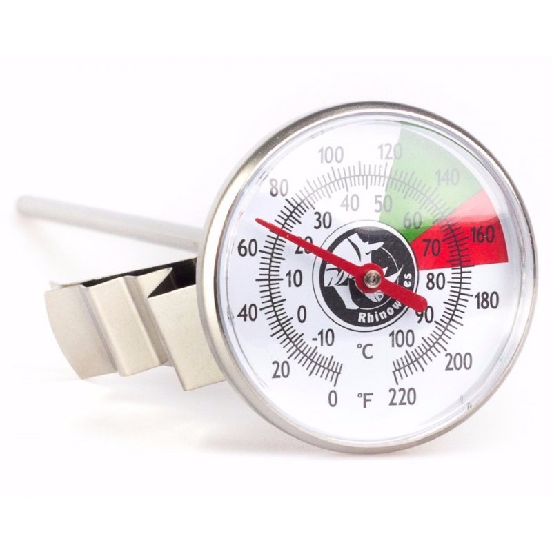 Rhino Coffee Gear Analog-Thermometer – Milch-Thermometer mit Klemme