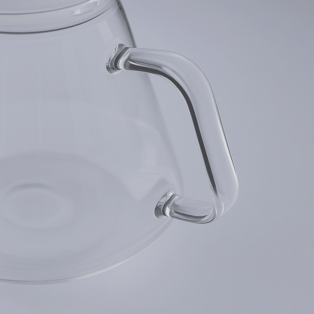 Origami Glas-Server in Kollaboration mit Hario