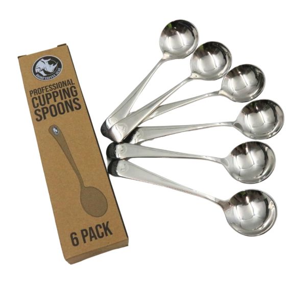 Rhino Coffee Gear Rhino Professional Cupping-Löffel aus Edelstahl (6-teilig) - Kaffeezubehör