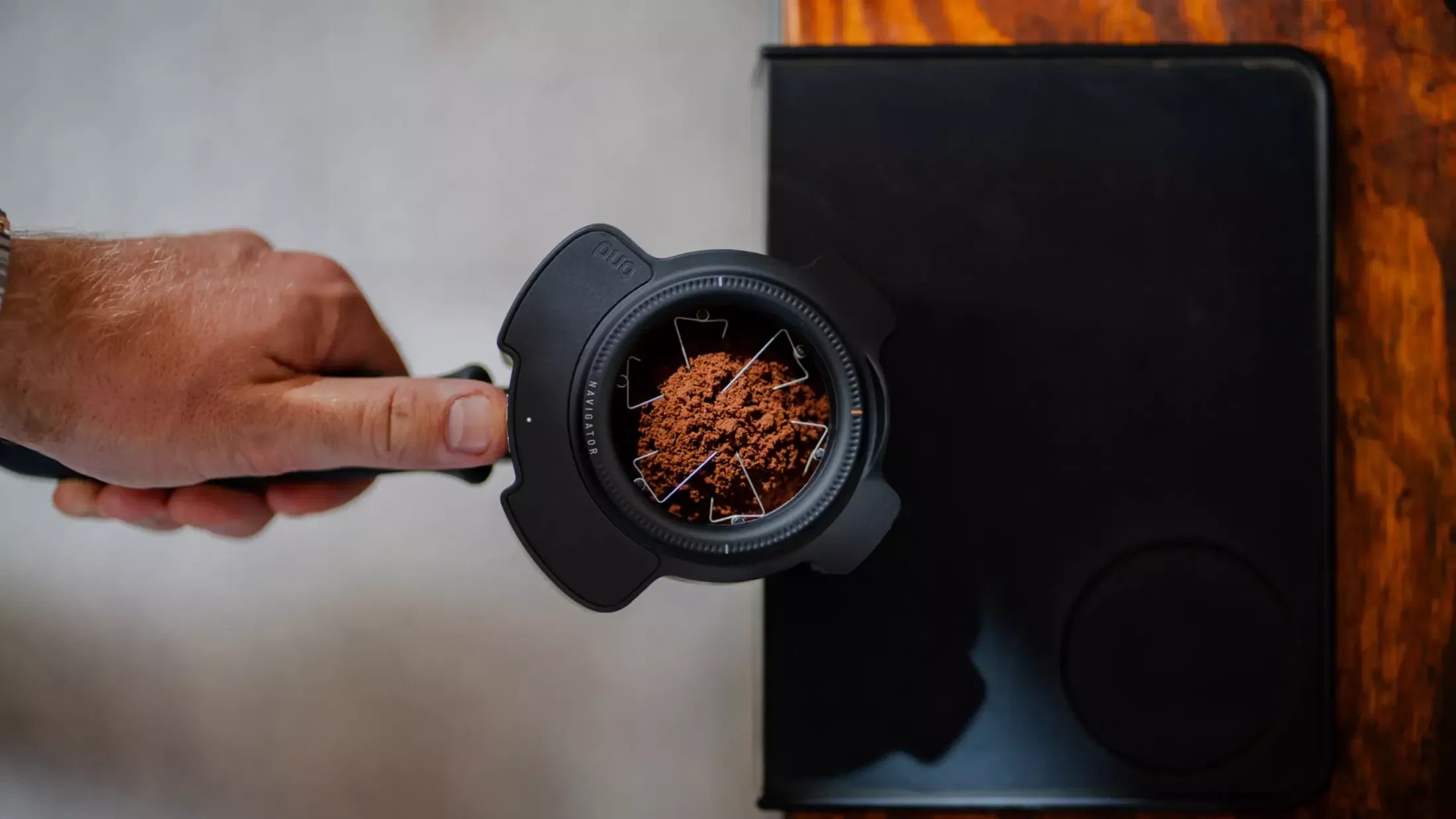 PUQ Press Navigator – Automatischer Kaffeeverteiler für 58 mm Siebträger