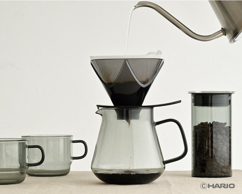 Hario Colors Tee- & Kaffee-Server – 600 ml stilvolle Glas-Karaffe