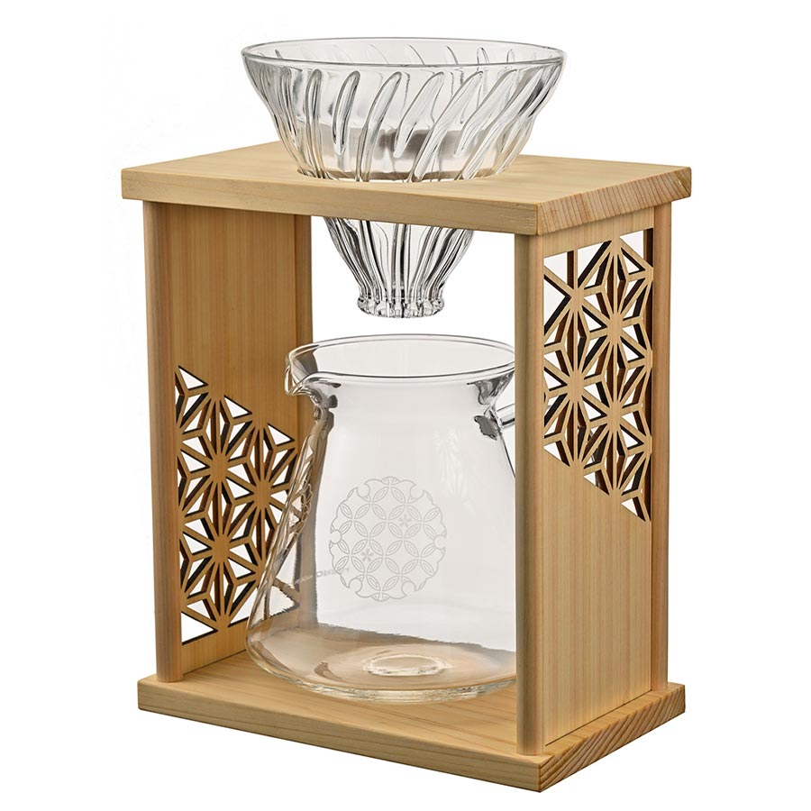 Hario AYA Series V60 Drip Stand-Set Asanoha