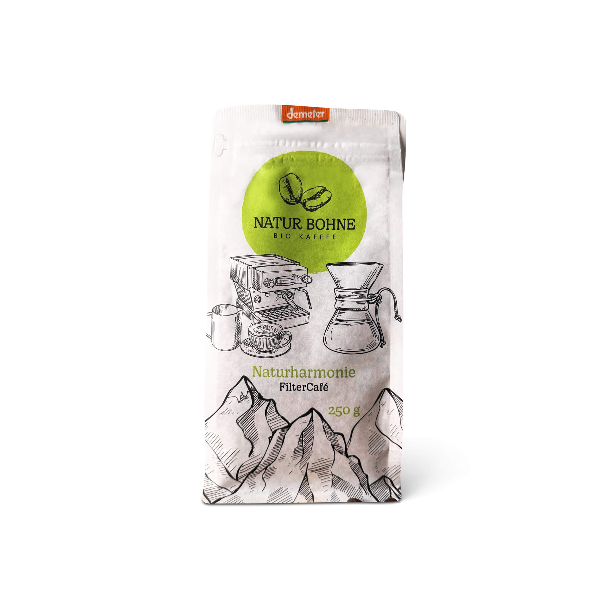 Demeter Filterkaffee Naturharmonie Kaffeebohnen