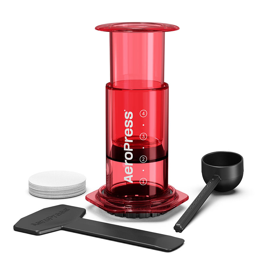 AeroPress Coffee Maker - Clear Red - Kaffeezubehör