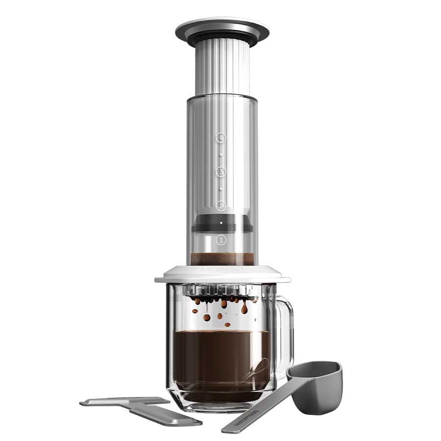 AeroPress Premium Coffee Press - Weiß - Kaffeezubehör