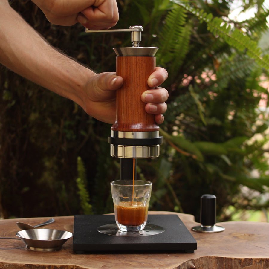 Aram Espresso Maker + Steel Support REDDISH - Kaffeezubehör