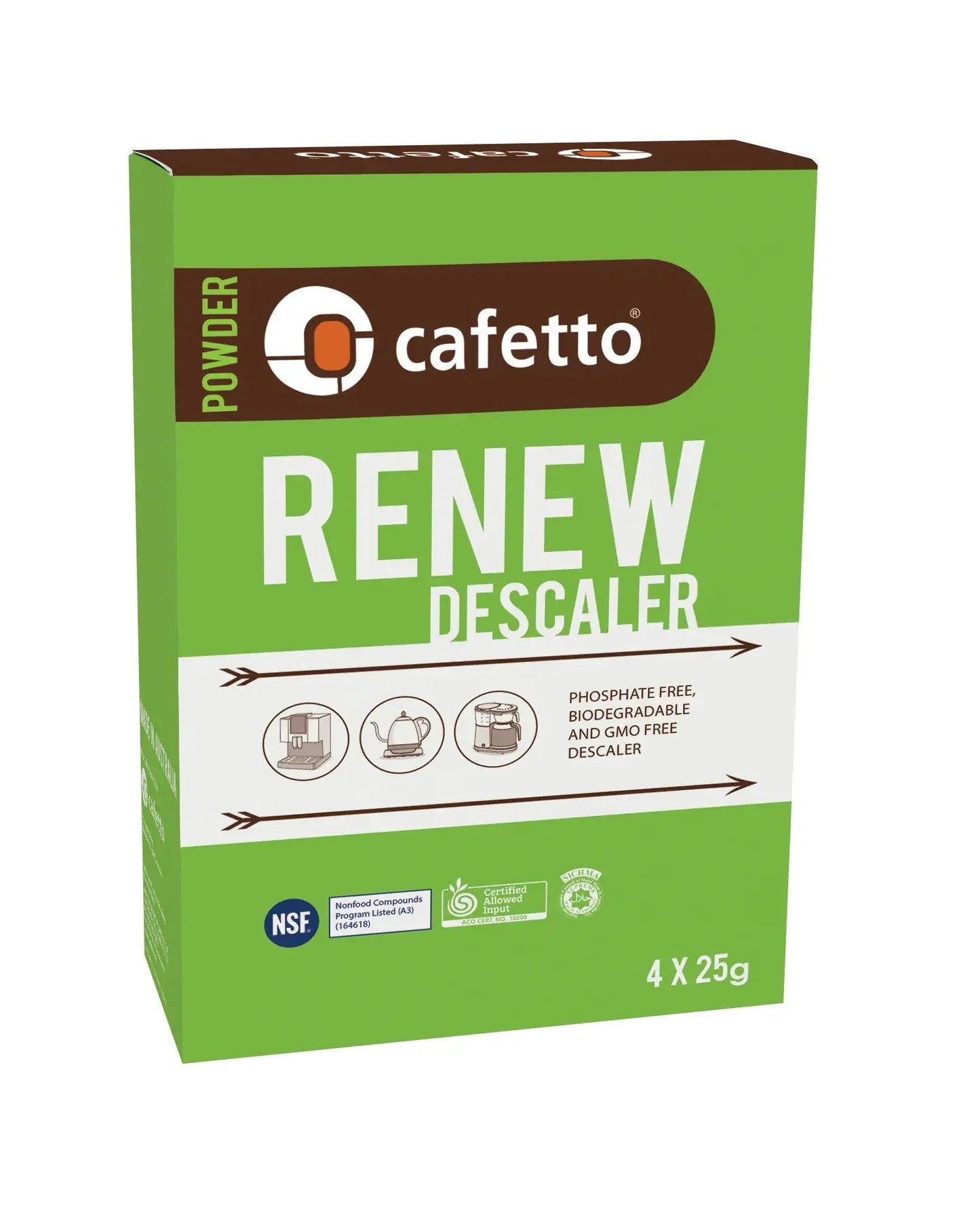 cafetto Entkalker für Espressomaschinen (4 Stück)