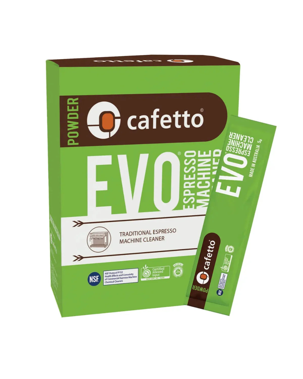 cafetto Espressomaschinen Reinigungspulver (12 Stück)