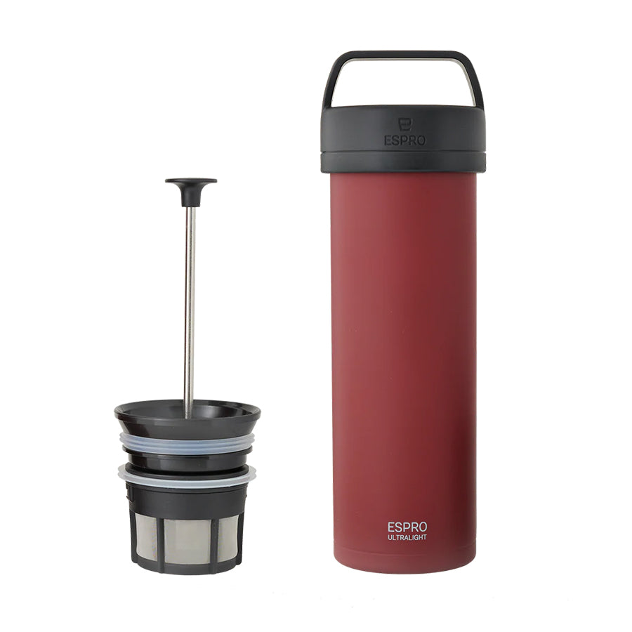 ESPRO P0 Ultralight Travel Coffee Press - Cranberry - Kaffeezubehör