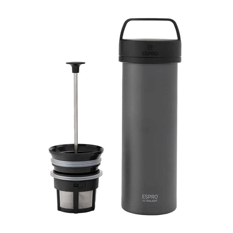 ESPRO P0 Ultralight Travel Coffee Press - Gunmetal Grey - Kaffeezubehör