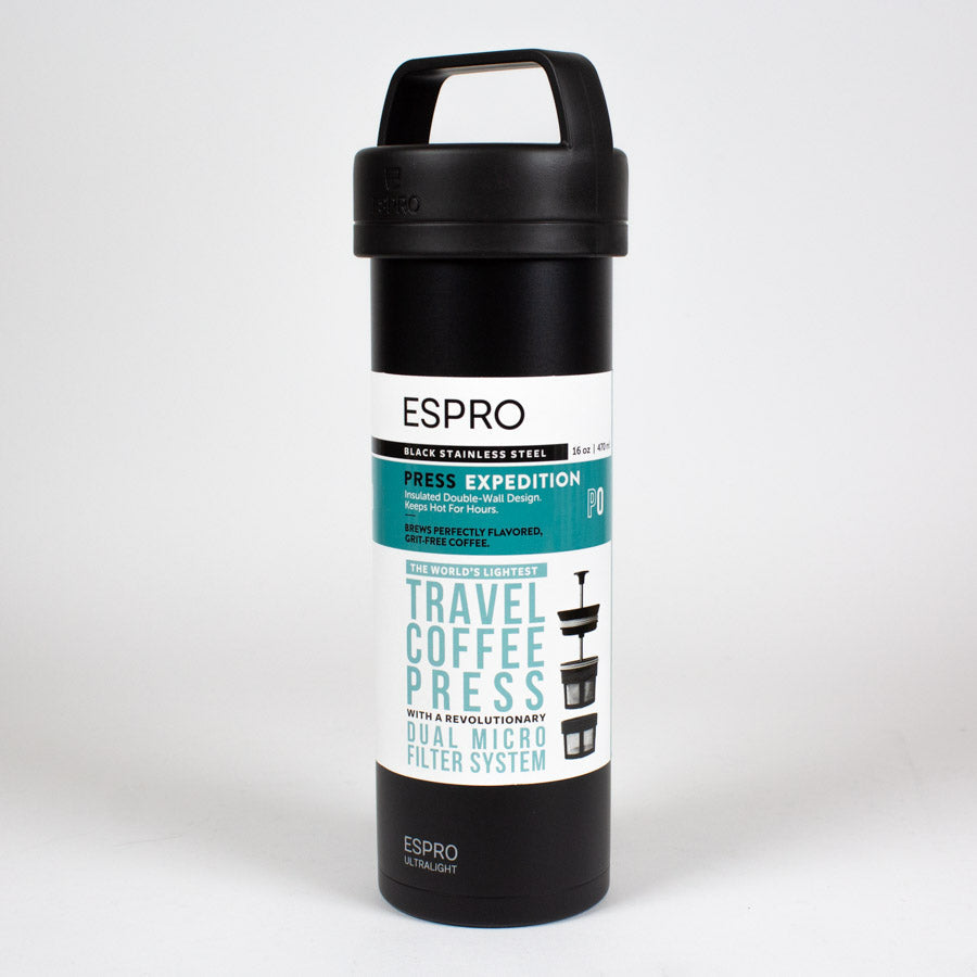 ESPRO P0 Ultralight Travel Coffee Press (Meteorite Black) - Kaffeezubehör