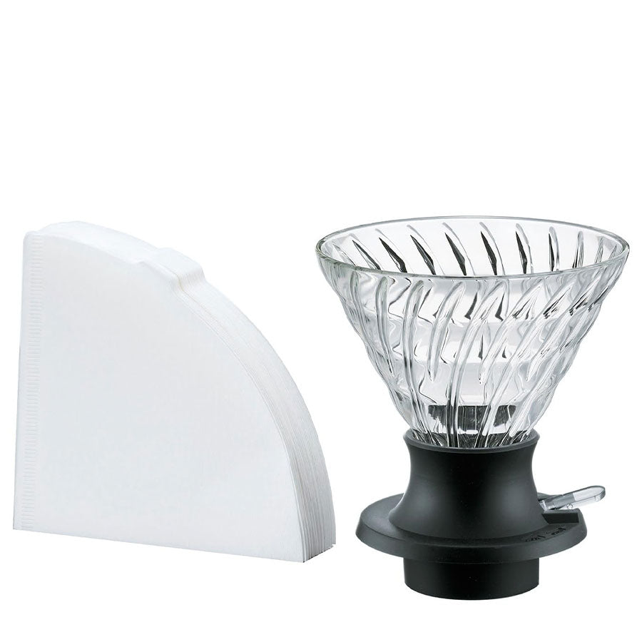 Hario Immersion Dripper SWITCH (inkl. 40 V60-Filterpapiere) - 03 - 360 ml - Kaffeezubehör